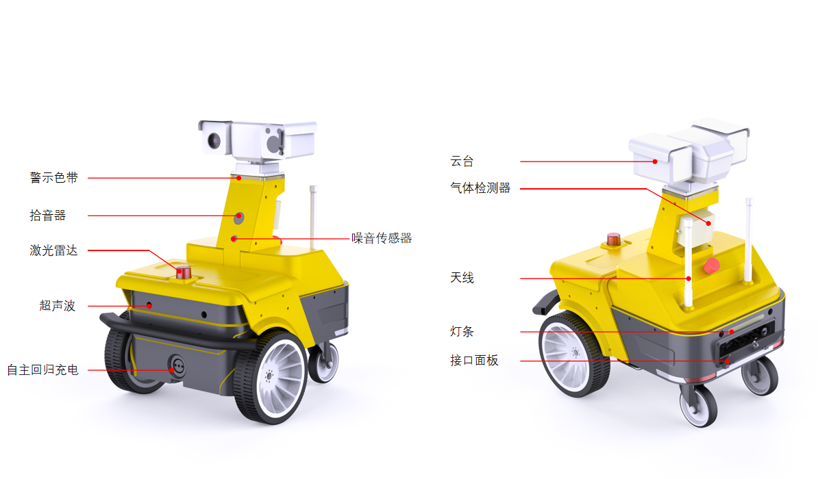 2+2輪式巡檢機器人